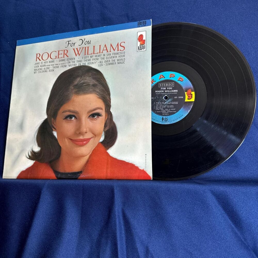 1965 Roger Williams vinyl record For You vinyl #60s